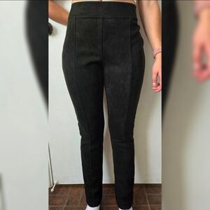 Andrew Marc Black Suede Pants Sz S